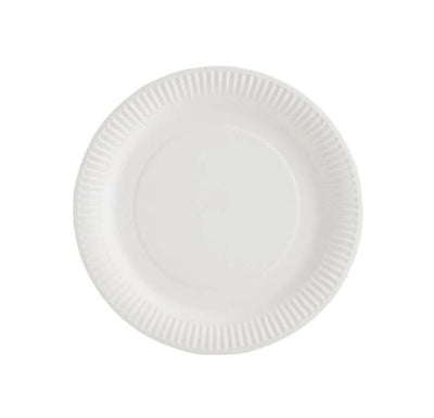 White Paper Plate