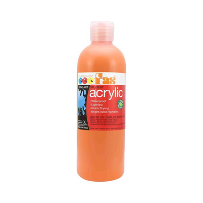 Orange 500mL - FAS Student Acrylic Paint