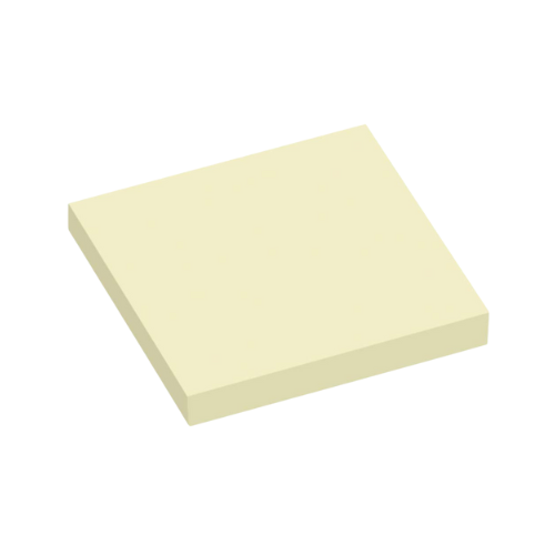 Yellow - Stick On Note Pad (38 x 50mm, 100 sheets)