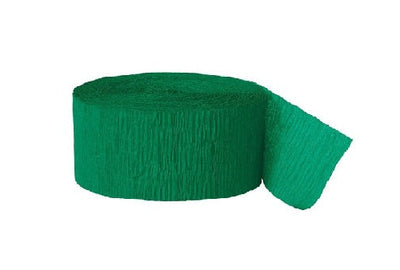 Green Crepe Streamers