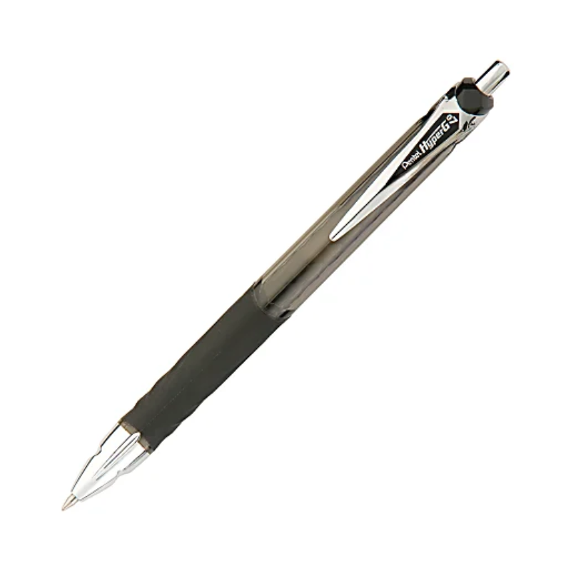 Black - Pentel Hyper G Gel Pen 0.7mm