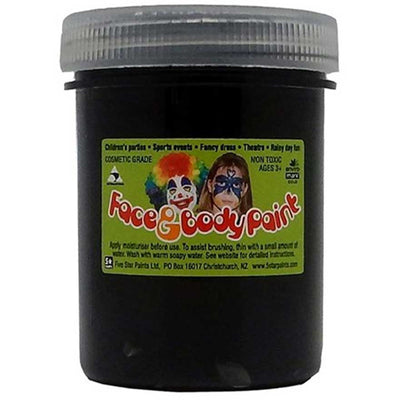 Black 125ml - Five Star Face Paints