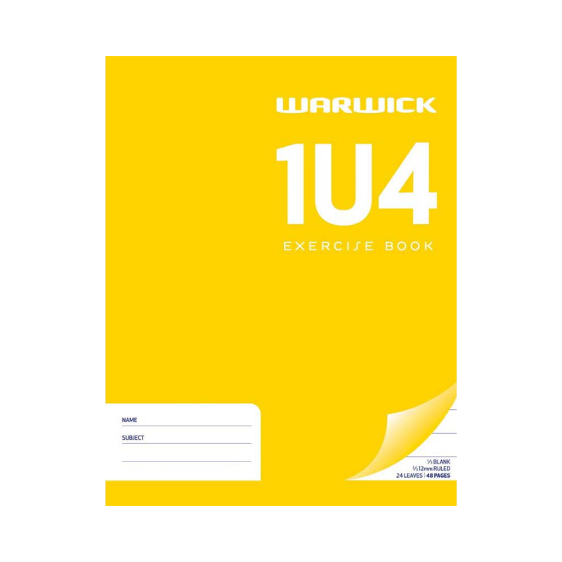 1U4 - Story Book - 12mm Ruled with Picture Space (Warwick)