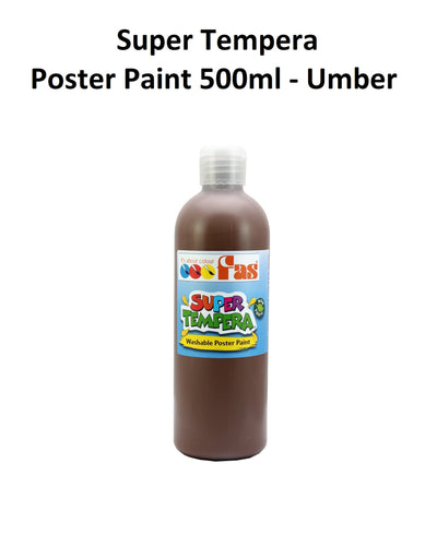 Umber 500mL - FAS Super Tempera Poster Paint