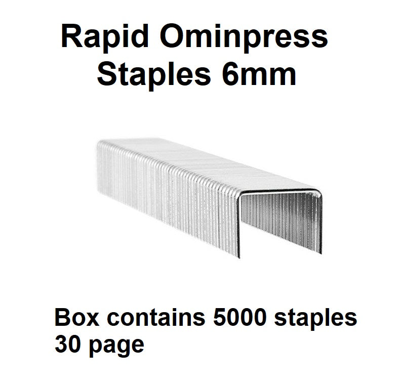 Rapid Omnipress Staples 6mm (30 Pages)