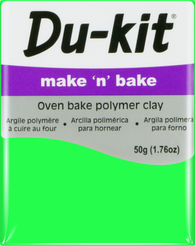 Fluoro Green - 50g Du Kit Modelling Clay