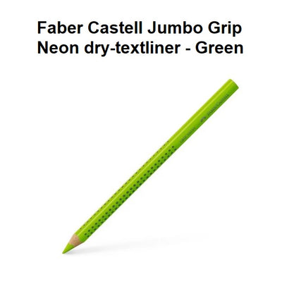 Faber Castell Jumbo Grip Neon dry-textliner - Green