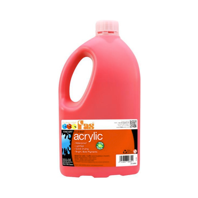 Fluoro Red 2L - FAS Student Acrylic Paint