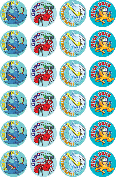 Sea Creatures - Merit Stickers (Pack of 96)