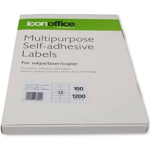 Unistat Brand General Copier Labels - 20 Per Sheet 100 sheets