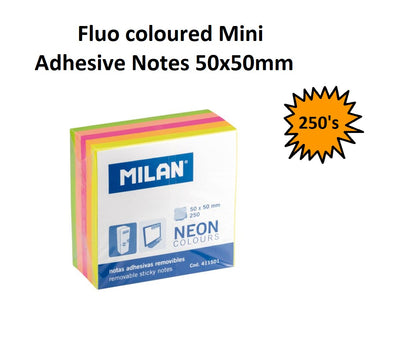 Mini - Stick On Note Cube (50 x 50mm, 250 sheets)