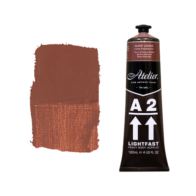 Burnt Sienna 120ml - Chroma A2 Acrylic Paint