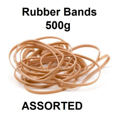 Assorted Sizes - Rubber Bands 500g