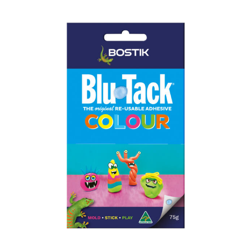 Bostik Blu Tack 75g - Coloured