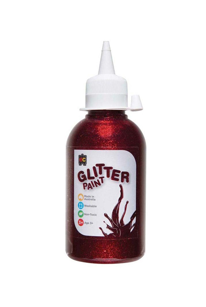Red Glitter Paint