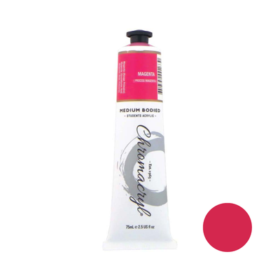 Magenta 75ml - Chromacryl Acrylic Paint