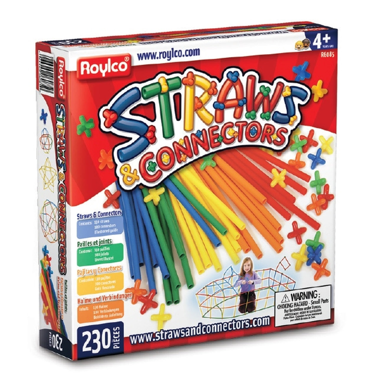 Straws and Connectors 230 Pieces