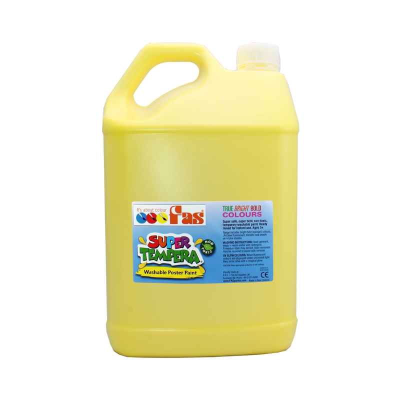 Yellow 5L - FAS Super Tempera Poster Paint