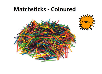 Matchsticks - Coloured - 1000pcs