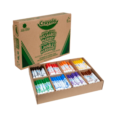 Crayola Washable Markers - 200's Classroom Pack