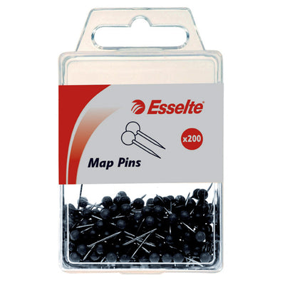 Map Pins - Black (Pack of 200)