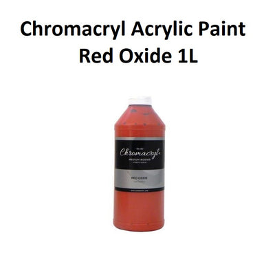 Red Oxide 1L - Chromacryl Acrylic Paint