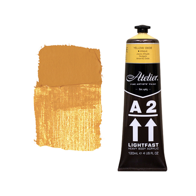 Yellow Oxide 120ml - Chroma A2 Acrylic Paint
