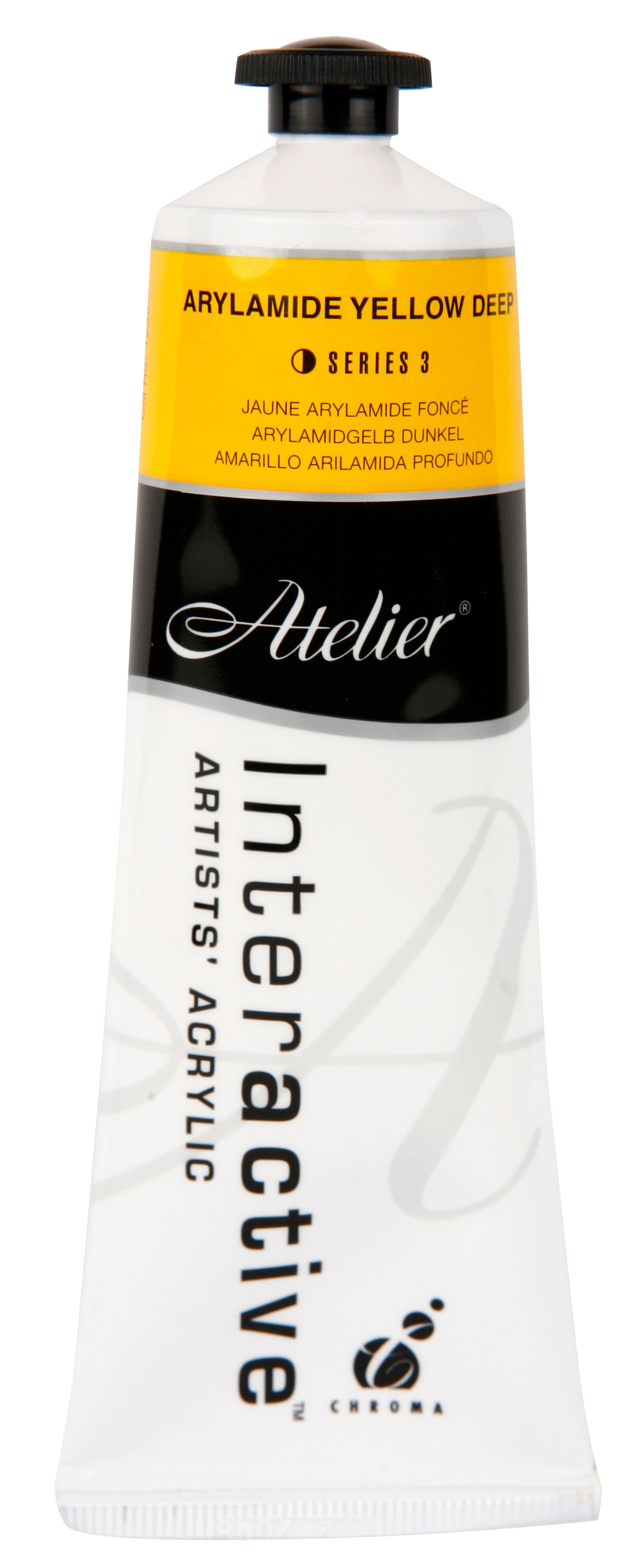 Arylamide Yellow Deep 80ml - Atelier Acrylic Paint S3