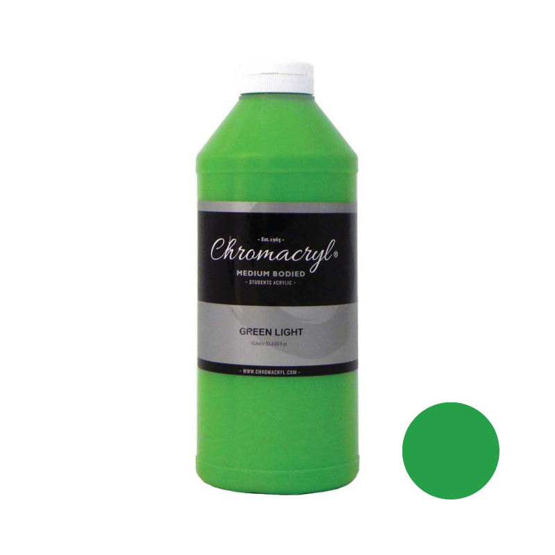 Green Light 1L - Chromacryl Acrylic Paint
