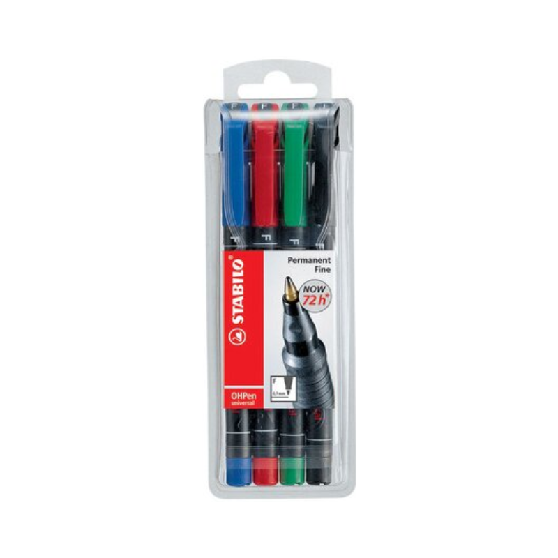 Stabilo OHP Non-Permanent Pen Fine Tip - Set of 4