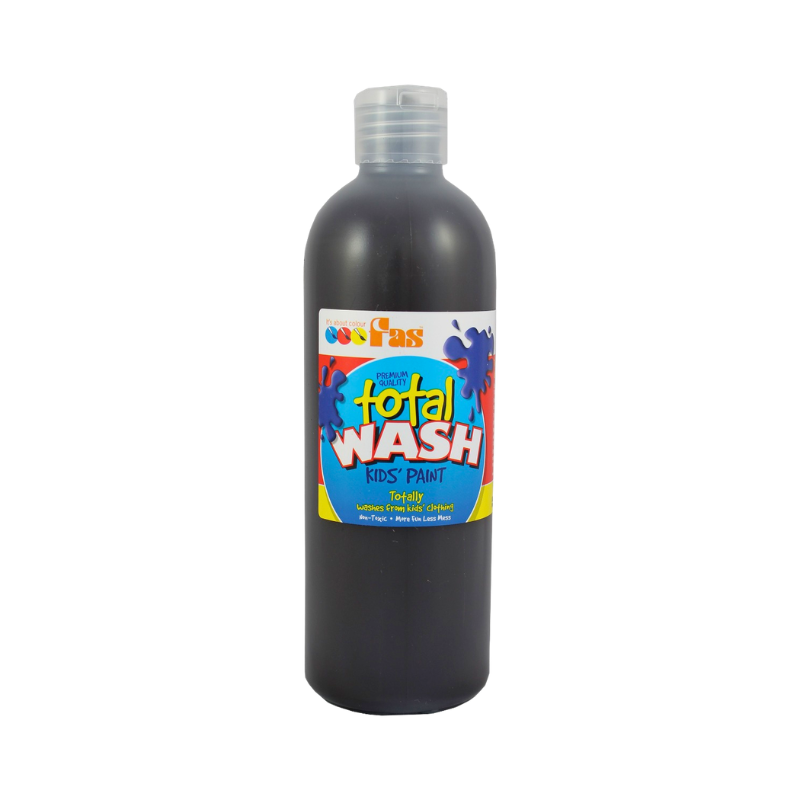 Black 500mL - Total Wash Kids Paint