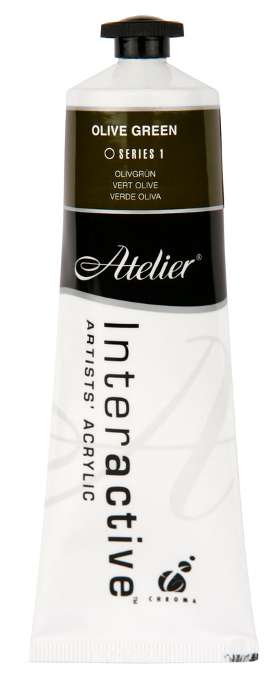 Olive Green 80ml - Atelier Acrylic Paint S1