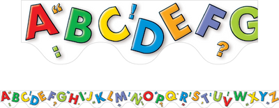 Alphabet - Scalloped Borders (Pack of 12)