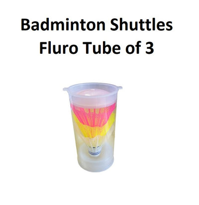 Badminton Shuttles | Tube of 3 - Fluorescent Nylon