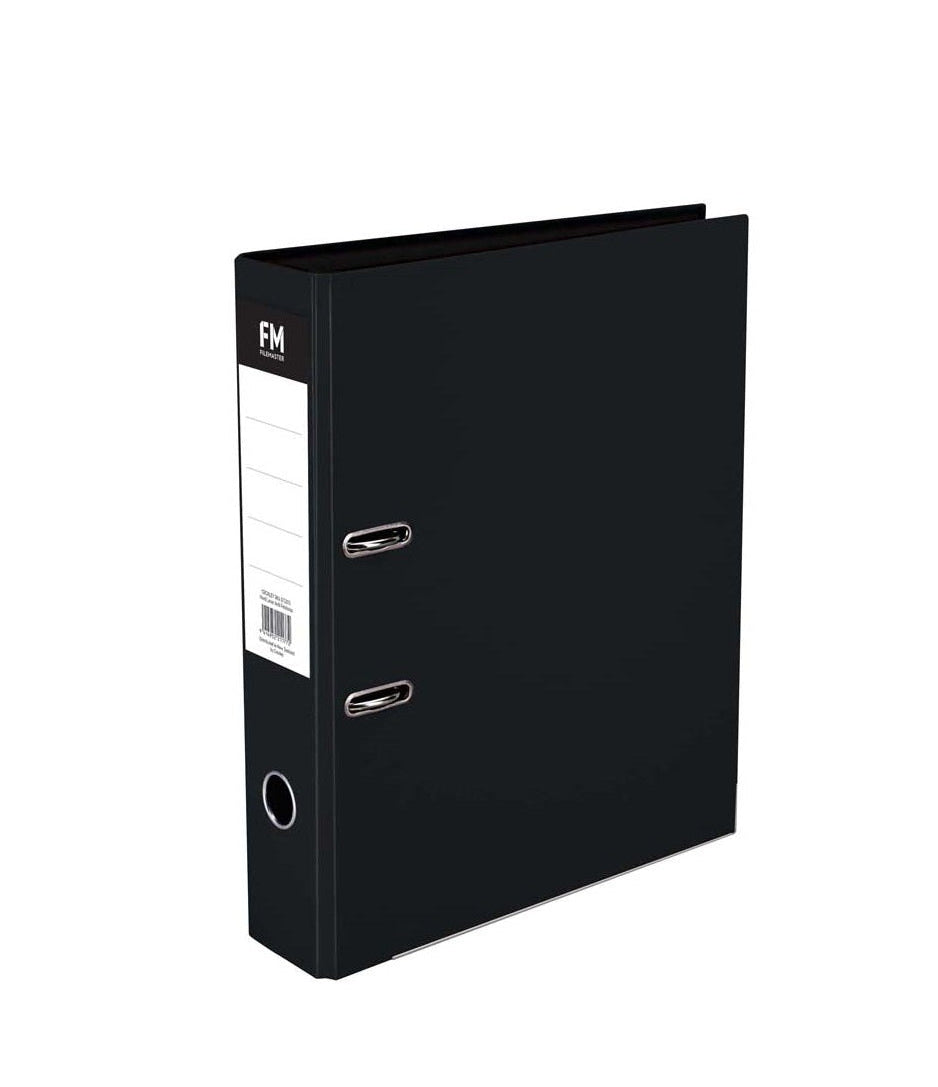 Black Foolscap Lever Arch File