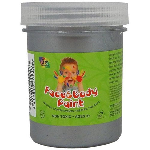 Silver 125ml - Five Star Face Paints