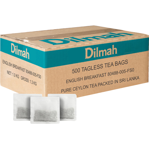 Dilmah Premium Tagless Tea Bags, Box of 500