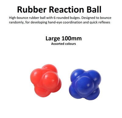Rubber Reaction Ball - Large 100mm