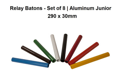 Relay Batons - Set of 8 | Aluminum Junior