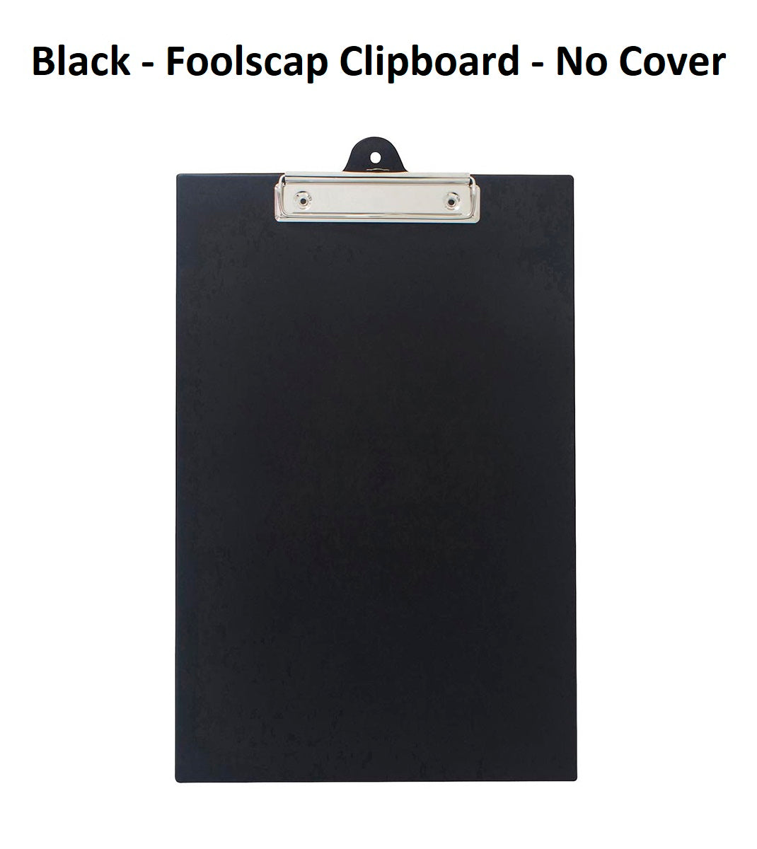 Black - Foolscap Clipboard - No Cover