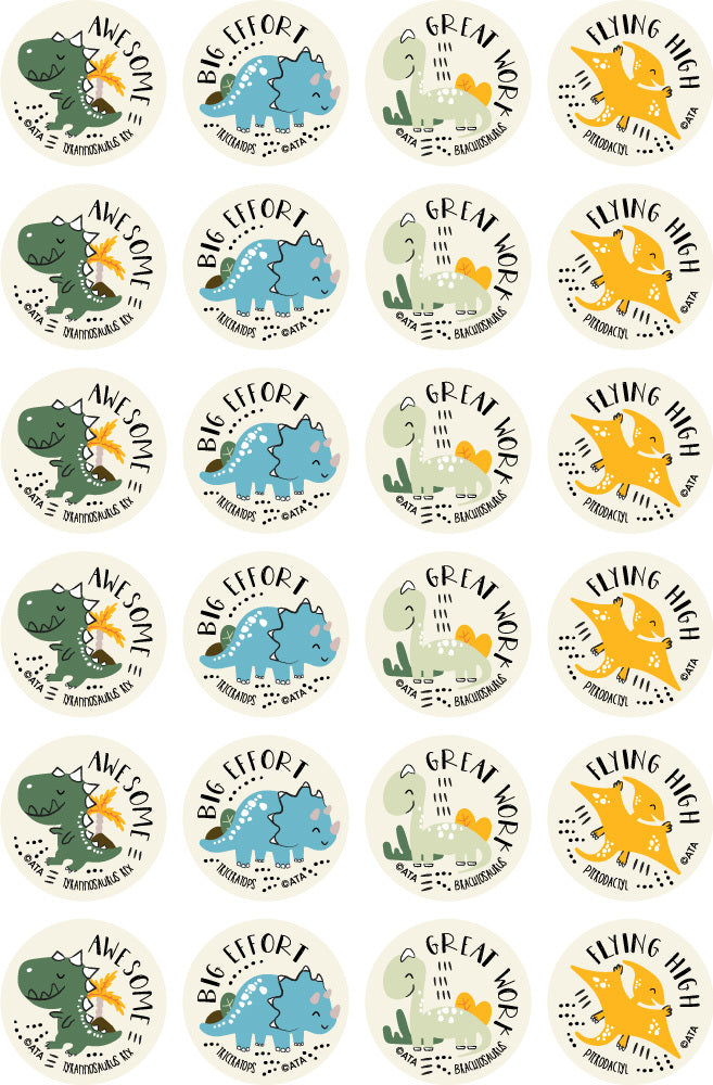 Dinosaurs - Merit Stickers (Pack of 96)