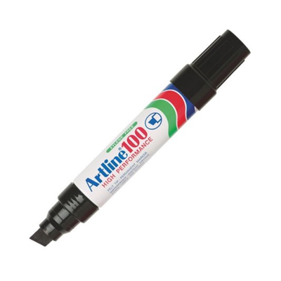 Black - Artline 100 Jumbo Markers - Chisel Tip