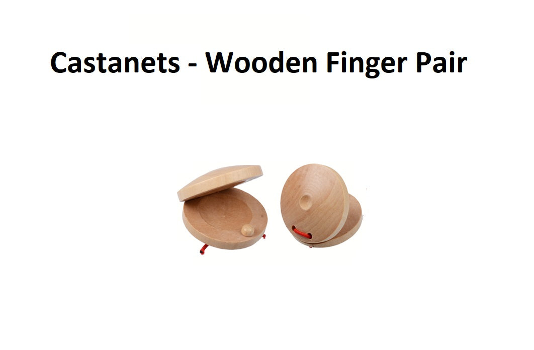 Castanets - Wooden - Finger Pair