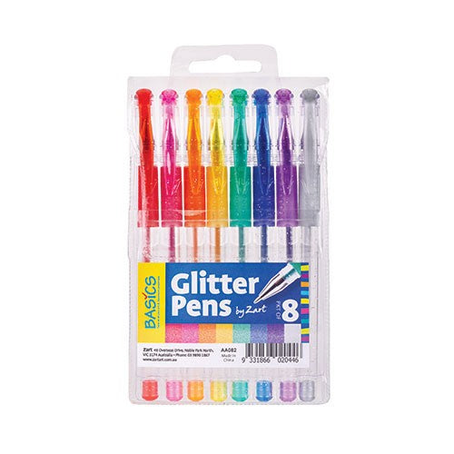 Glitter Pens Set 8 Colours