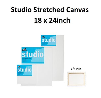 18 x 24 inch - Studio Stretched Canvas 3/4 inch