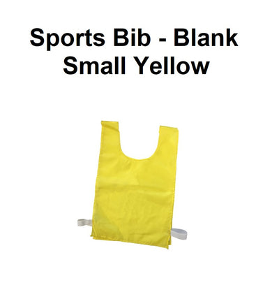 Sports Bib - Blank | Small Yellow