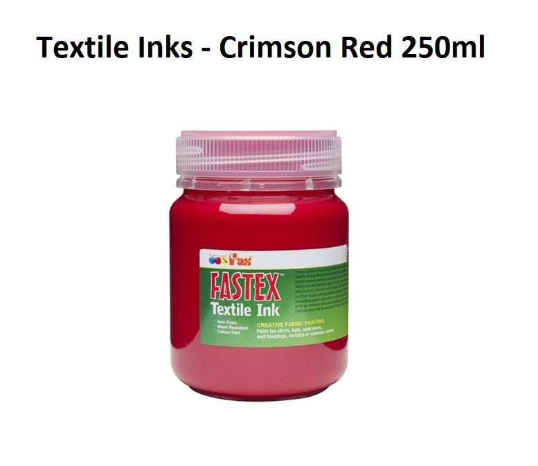 Crimson Red 250mL - FAStex Textile Inks