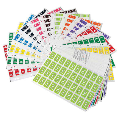 Alphabet Set (A-Z) - Codafile Labels 25mm - Pack of 26 Sheets