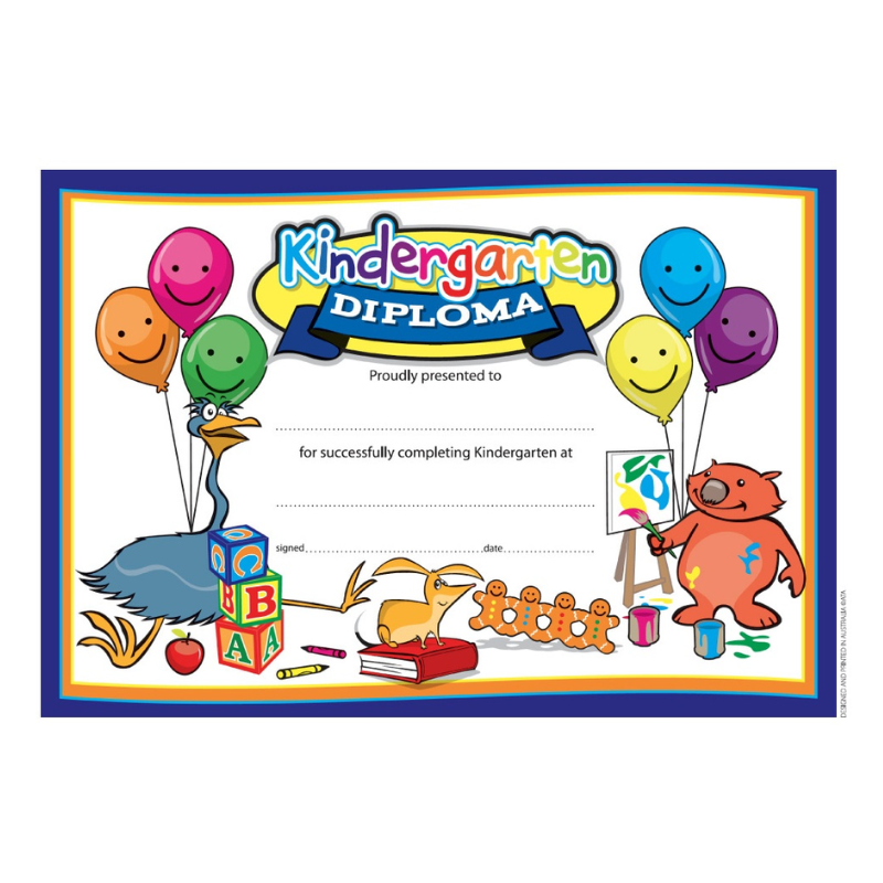 Kindergarten Diploma - Certificates (Pack of 35)
