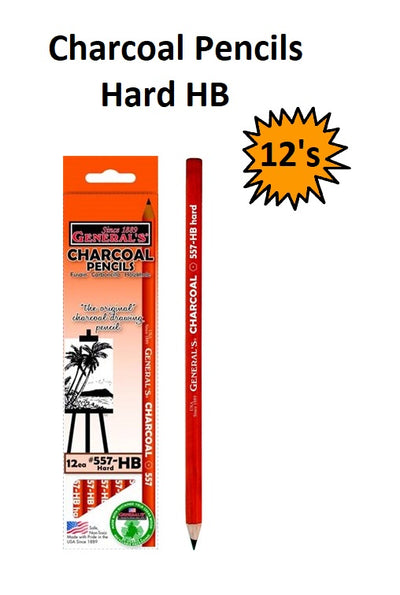 HB (Box of 12) - General's Charcoal Pencils